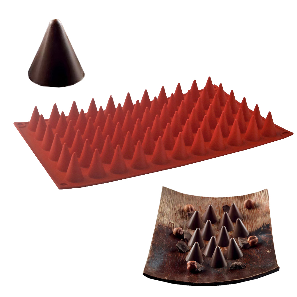 Kitchen Appliances For Baking - 66-Cells Cone Chocolate Baking Mold Food