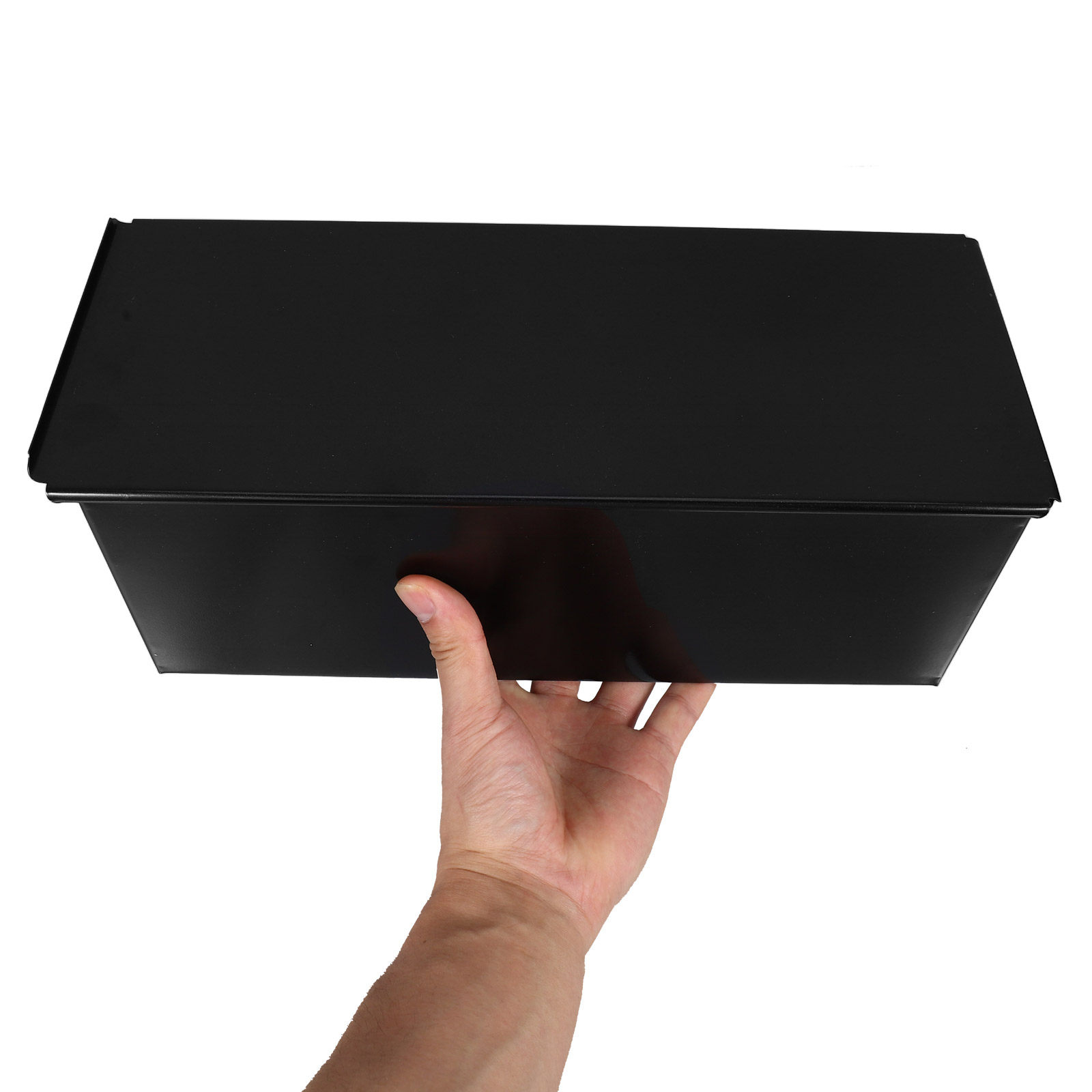 Kitchen Baking Pan - 1Pcs Black Loaf Pan with Lid