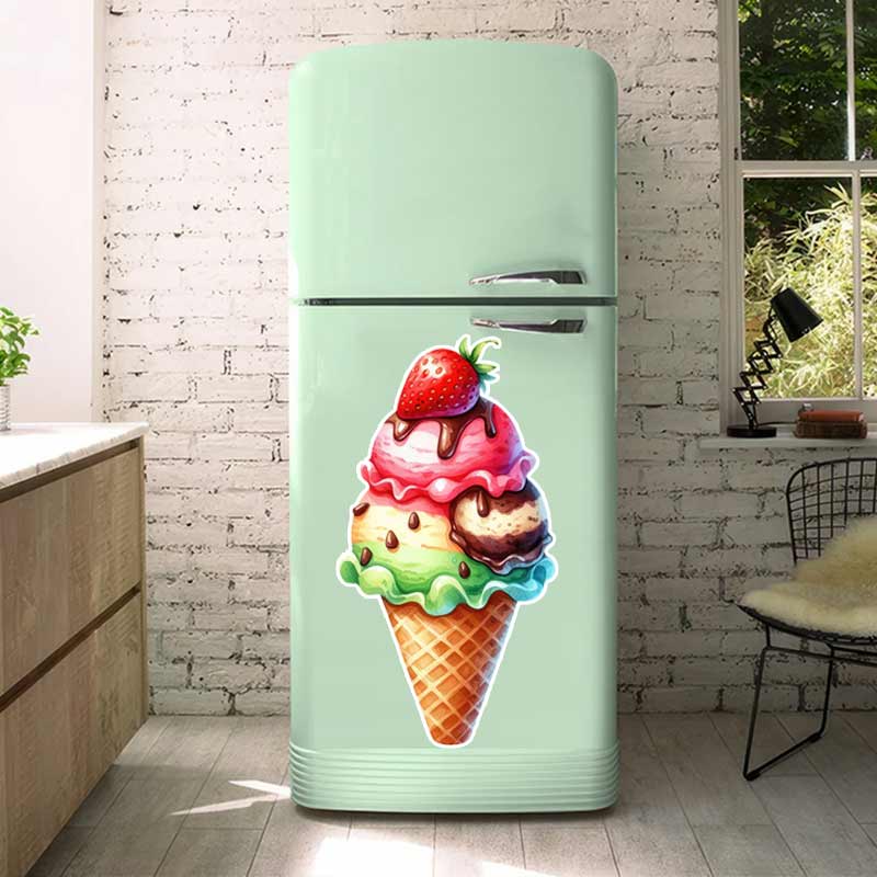 Kitchen Queen - Summer Ice Cream Wall Stickers Kitchen