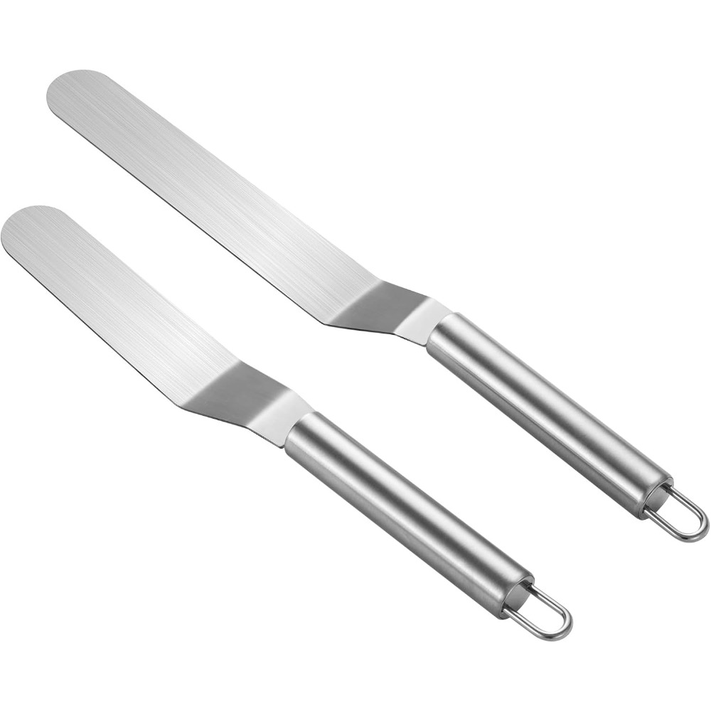 Offset Spatula Set - 2 Pieces Stainless Steel Offset Spatula