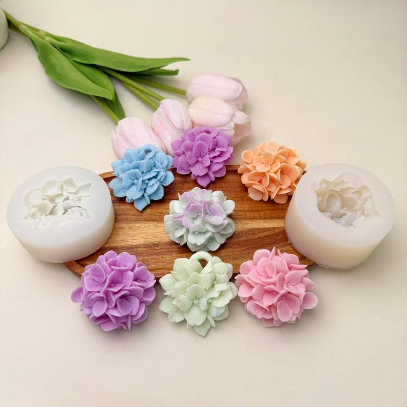 Kitchen Appliances For Baking - ●Hydrangea Flower Silicone Mold DIY Aromatherapy