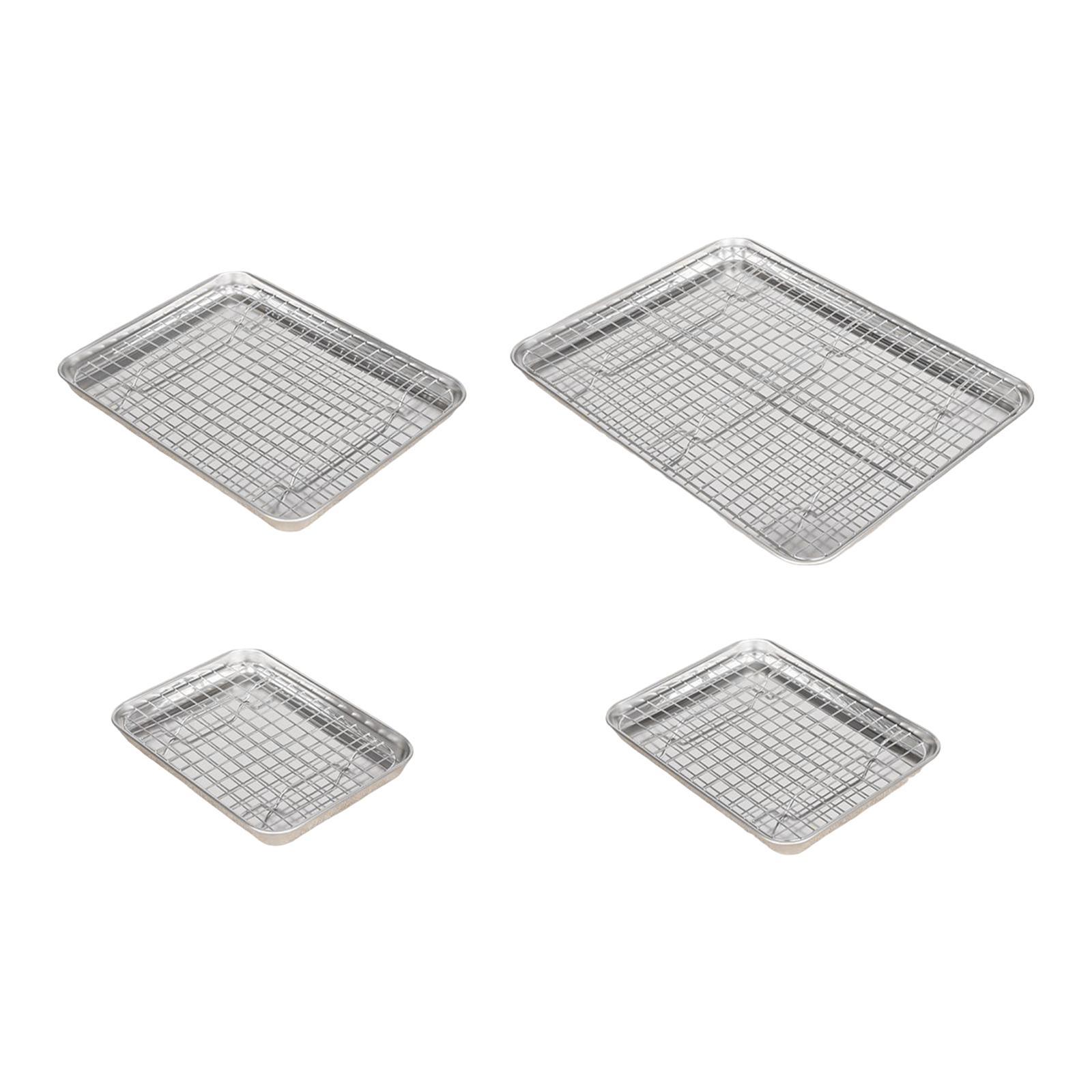 Kitchen Baking Tray Set - Stainless Steel Baking Sheet with Rack