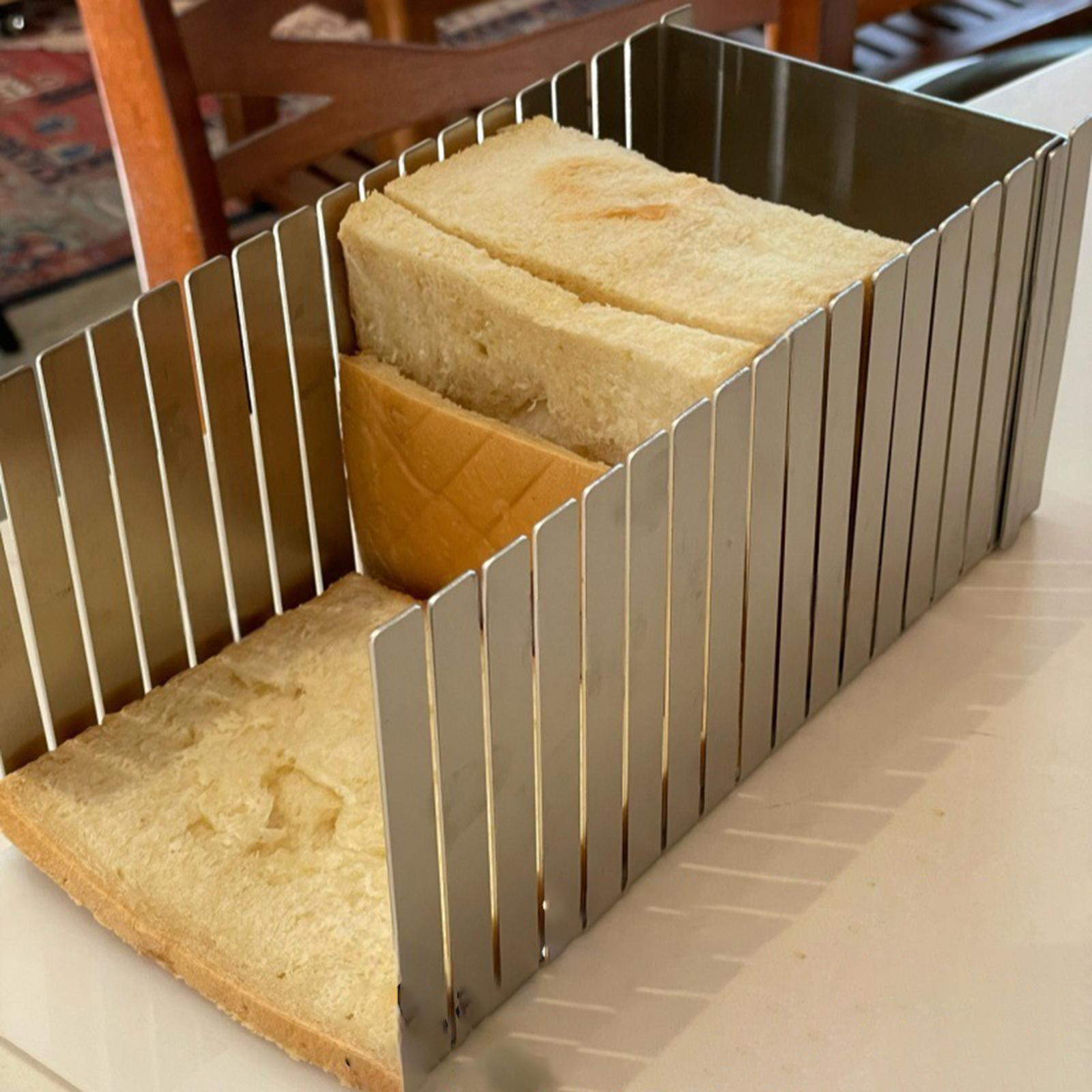Commercial Kitchen For Baking - Stainless Steel Bread Slicer Kitchen Gadget