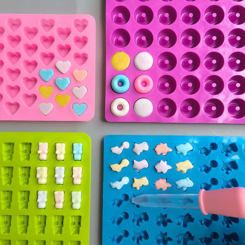 Kitchen Baking Tray Set - 1/5Pcs Candy Gummy Jelly Trays Molds
