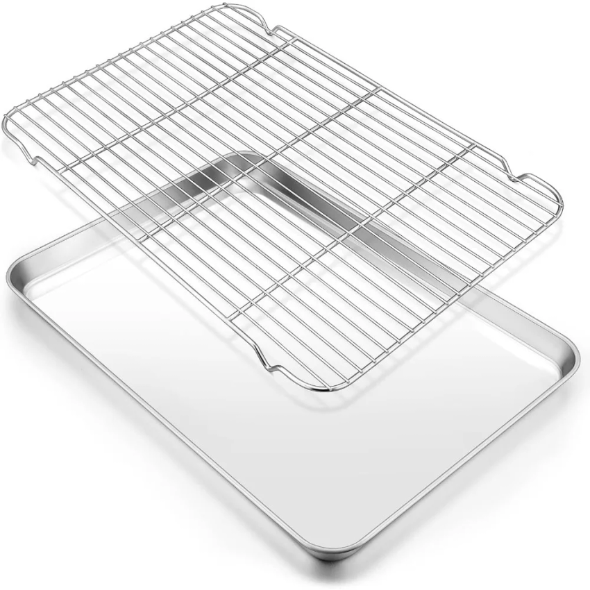 Kitchen Baking Tray Set - 304 Stainless Steel Baking Tray Set