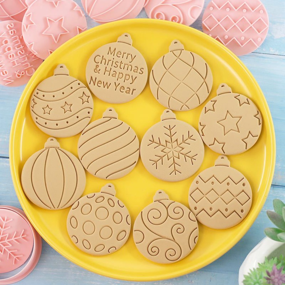 Kitchen Baking Cookies - 11Pcs Christmas Ornament Cookie Cutter Set