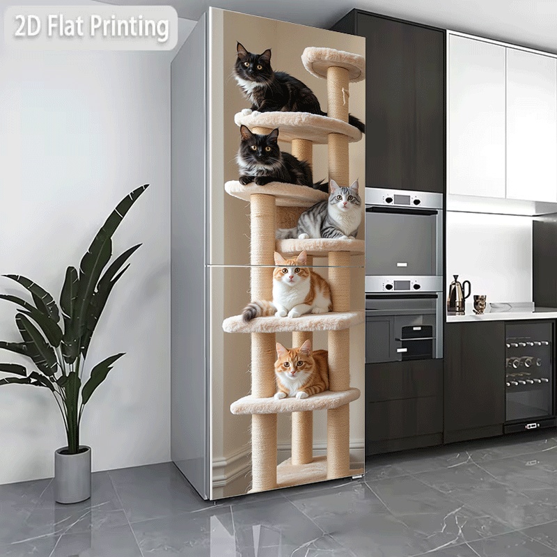 Kitchen Queen - of 2D Pattern Printing Refrigerator Sticker