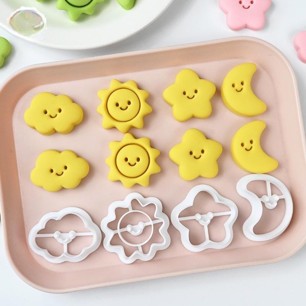 Kitchen Baking Cookies - Cookie Cutters Moon Stars Sun Cookie