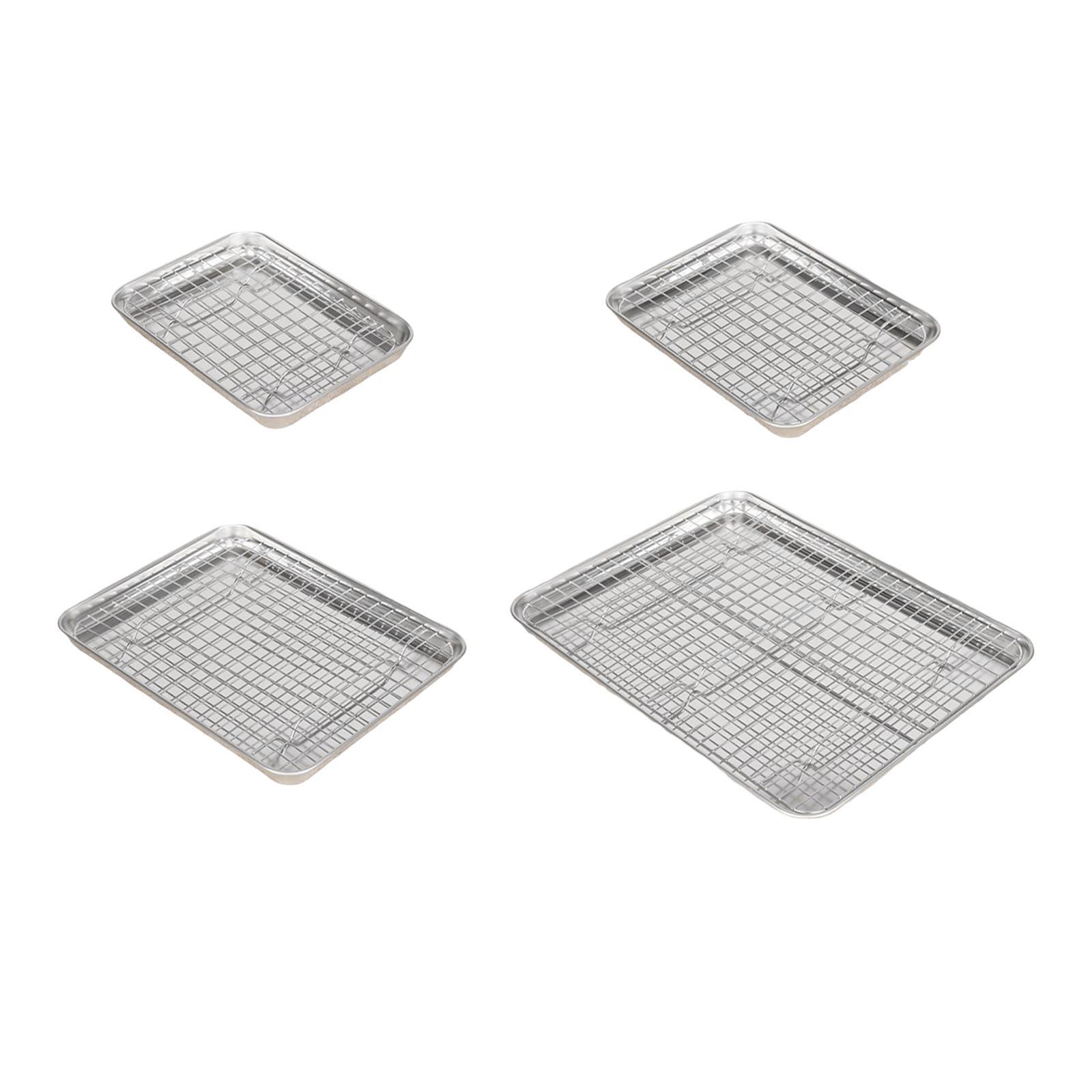 Kitchen Baking Tray Set - Baking Sheet with Wire Rack Durable