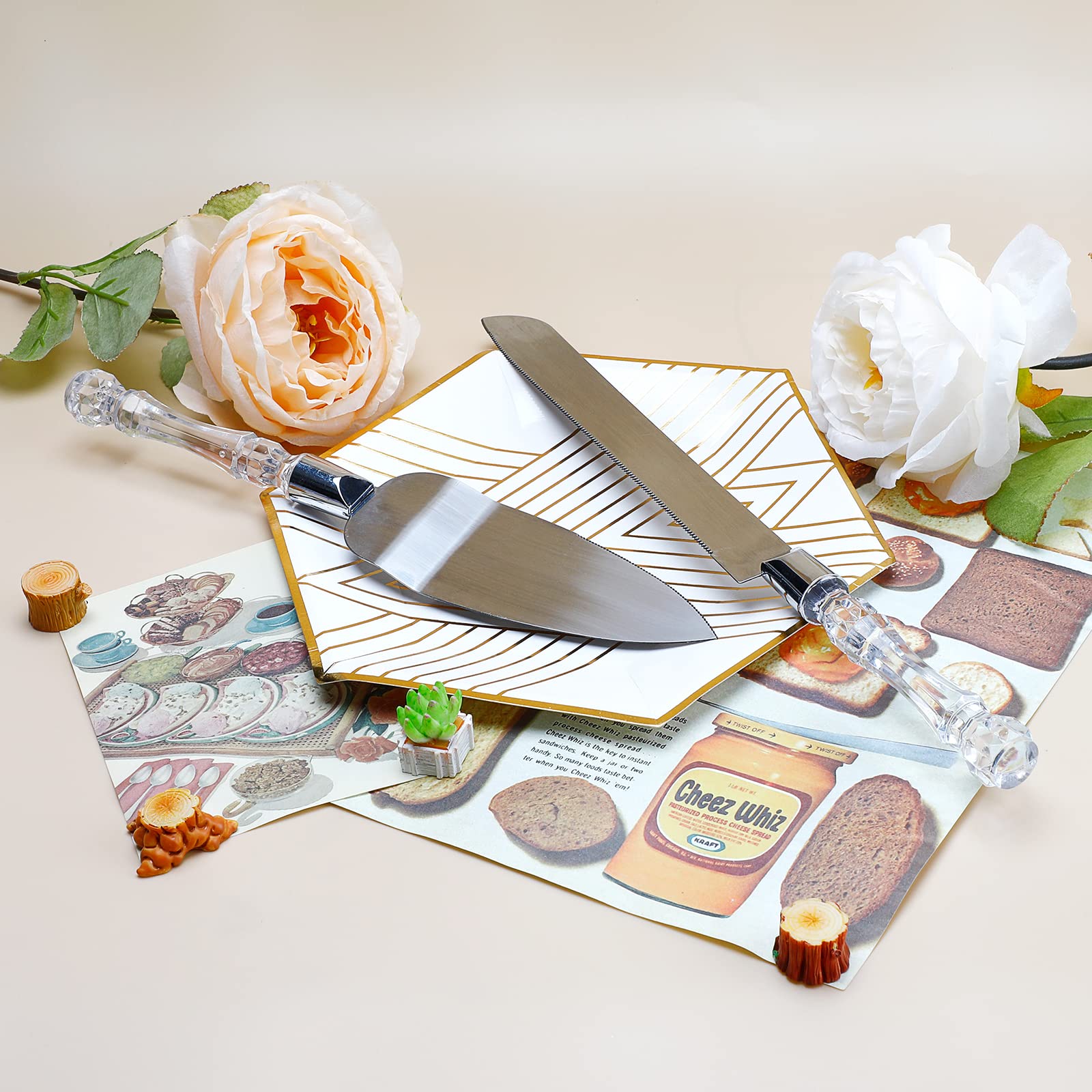 Cake Knife and Server Set Crys - Offset Spatula Set recension och pris