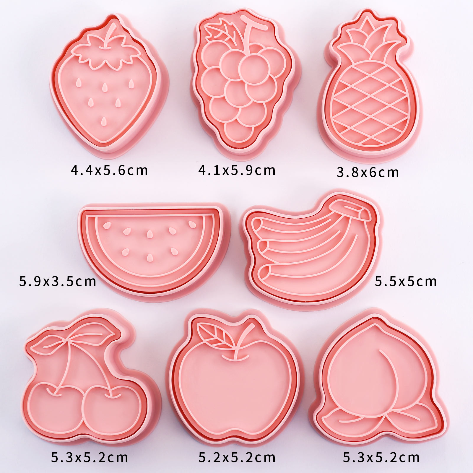 8 Piece Cute Fruits Cookie Cut - Kitchen Baking Cookies recension och pris