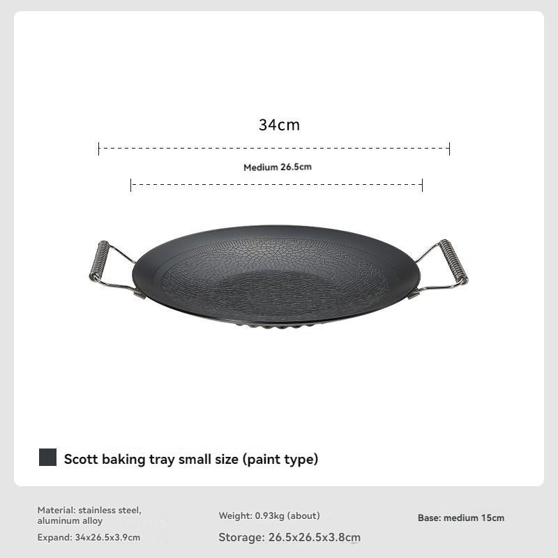CAMPINGMOON GRW-27F Three-laye - Kitchen Baking Tray Set recension och pris