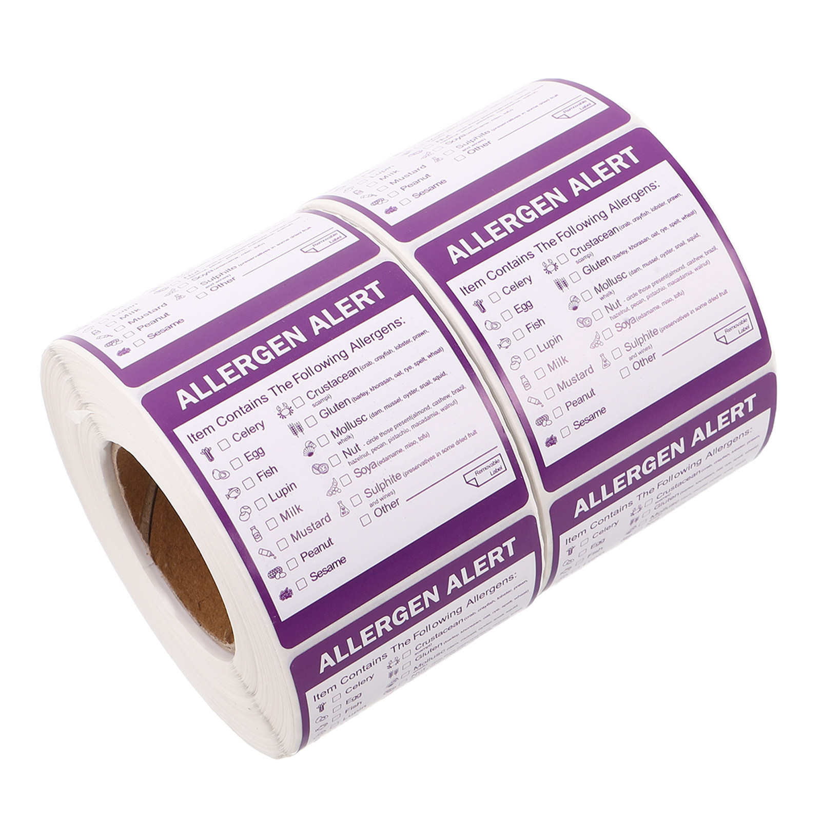 2 Rolls 2 Inch Allergen Label  - Commercial Kitchen For Baking recension och pris