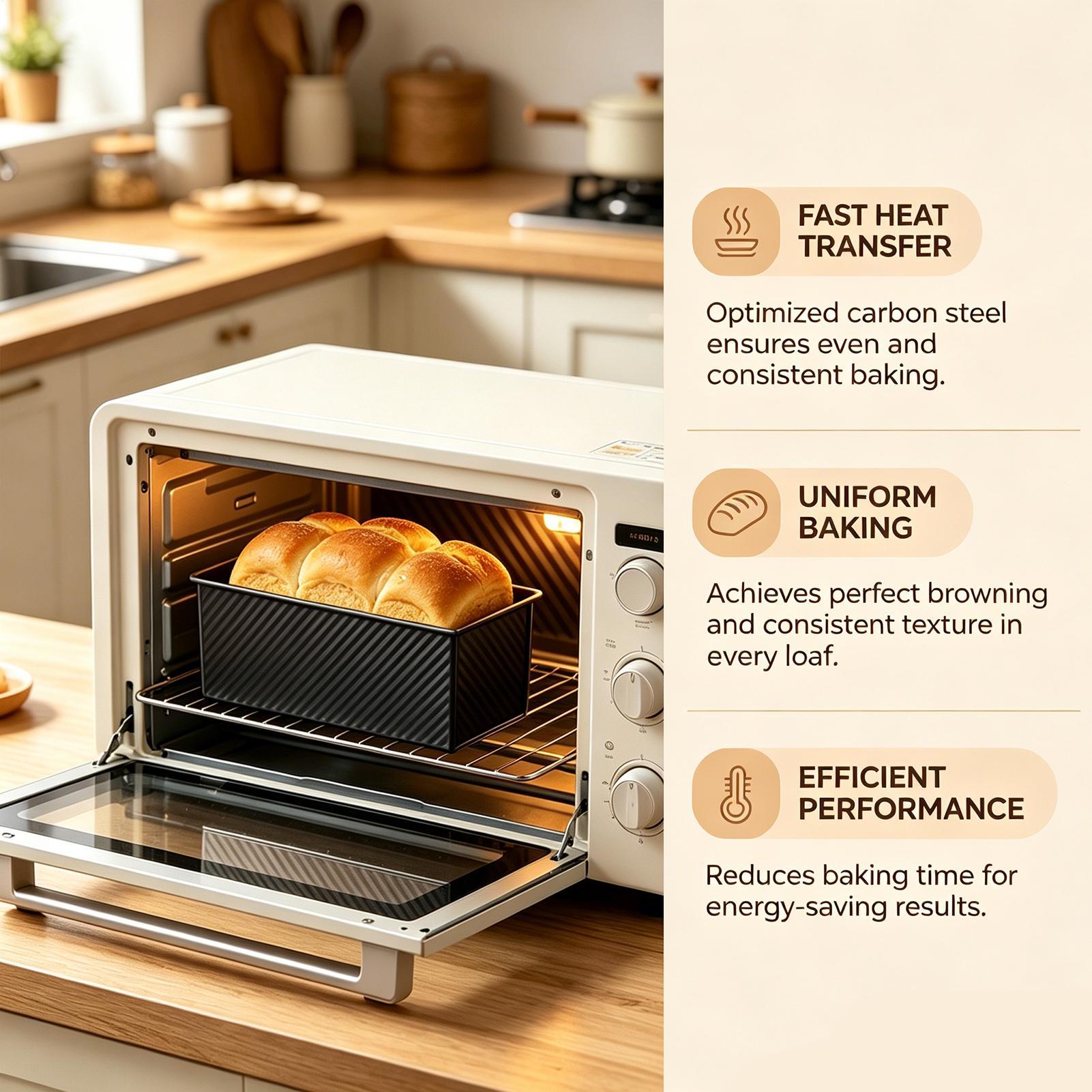 Bread Baking Pan Corrugated Ca - Kitchen Baking Pan recension och pris