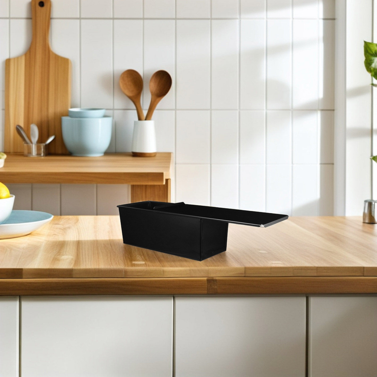1Pcs Black Loaf Pan with Lid N - Kitchen Baking Pan recension och pris