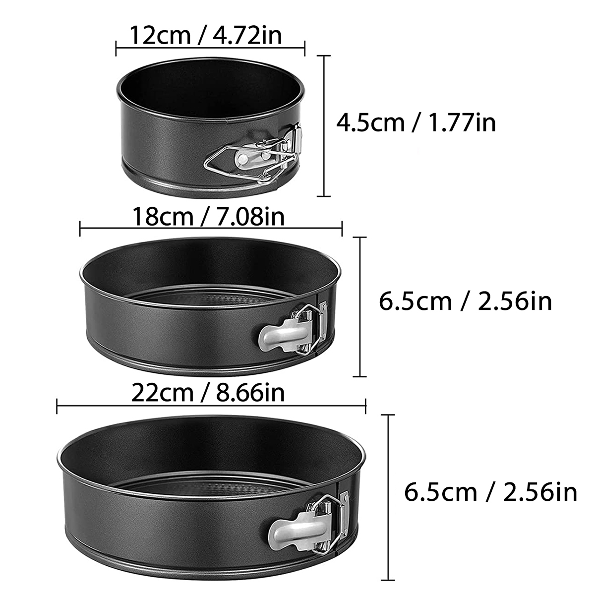 1PC, 3PCS Cake Pan Set, Round  - Kitchen Baking Pan recension och pris