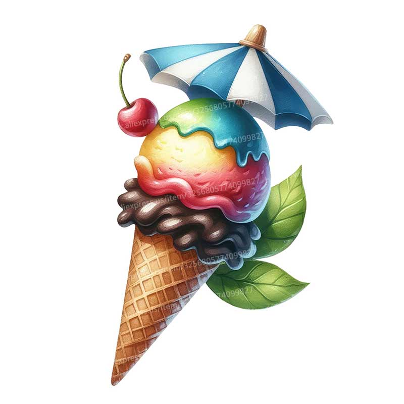 Summer Ice Cream Wall Stickers - Kitchen Queen recension och pris