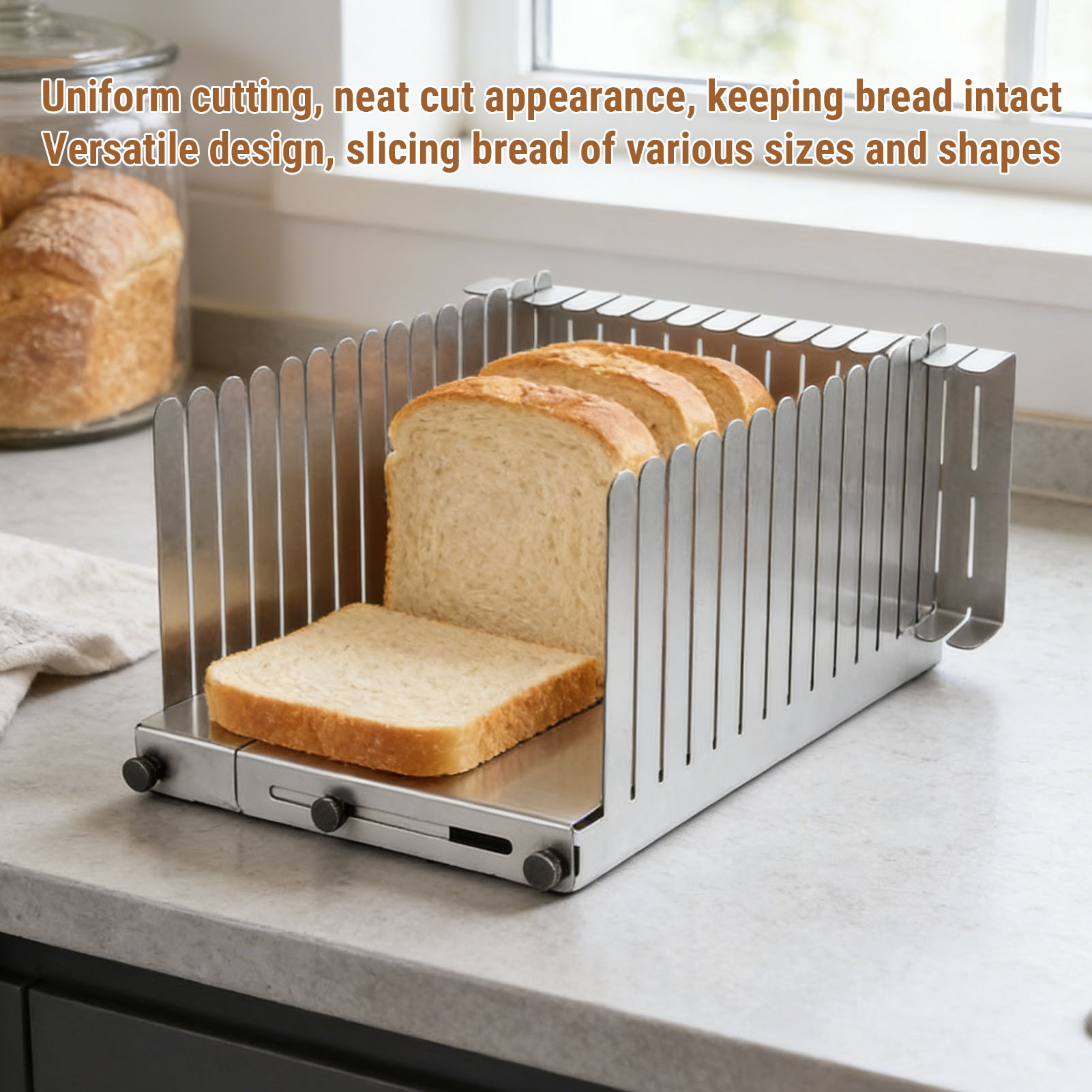 Bread Slicing Guide Stainless  - Commercial Kitchen For Baking recension och pris