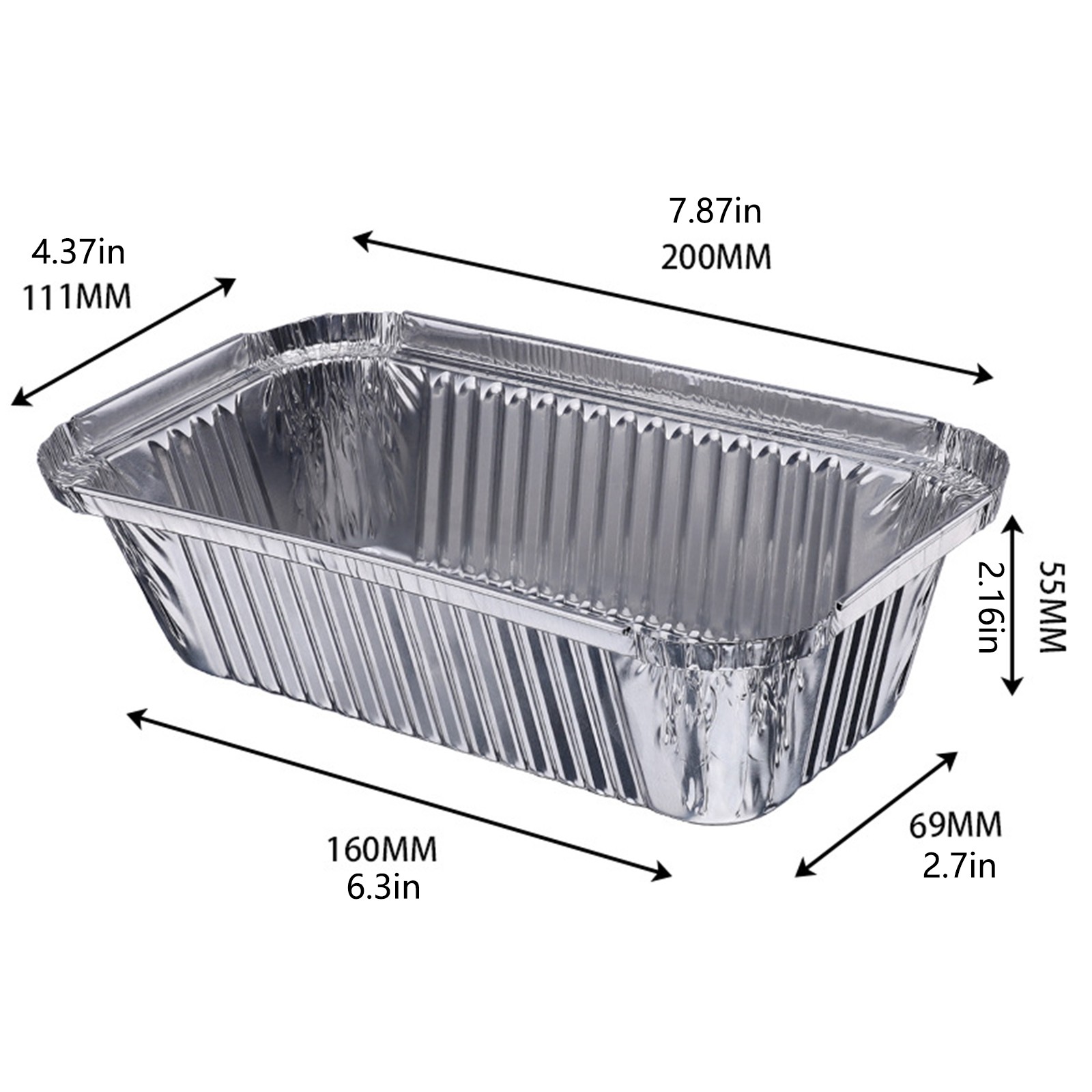 20pcs Large Deep Disposable Al - Kitchen Baking Tray Set recension och pris