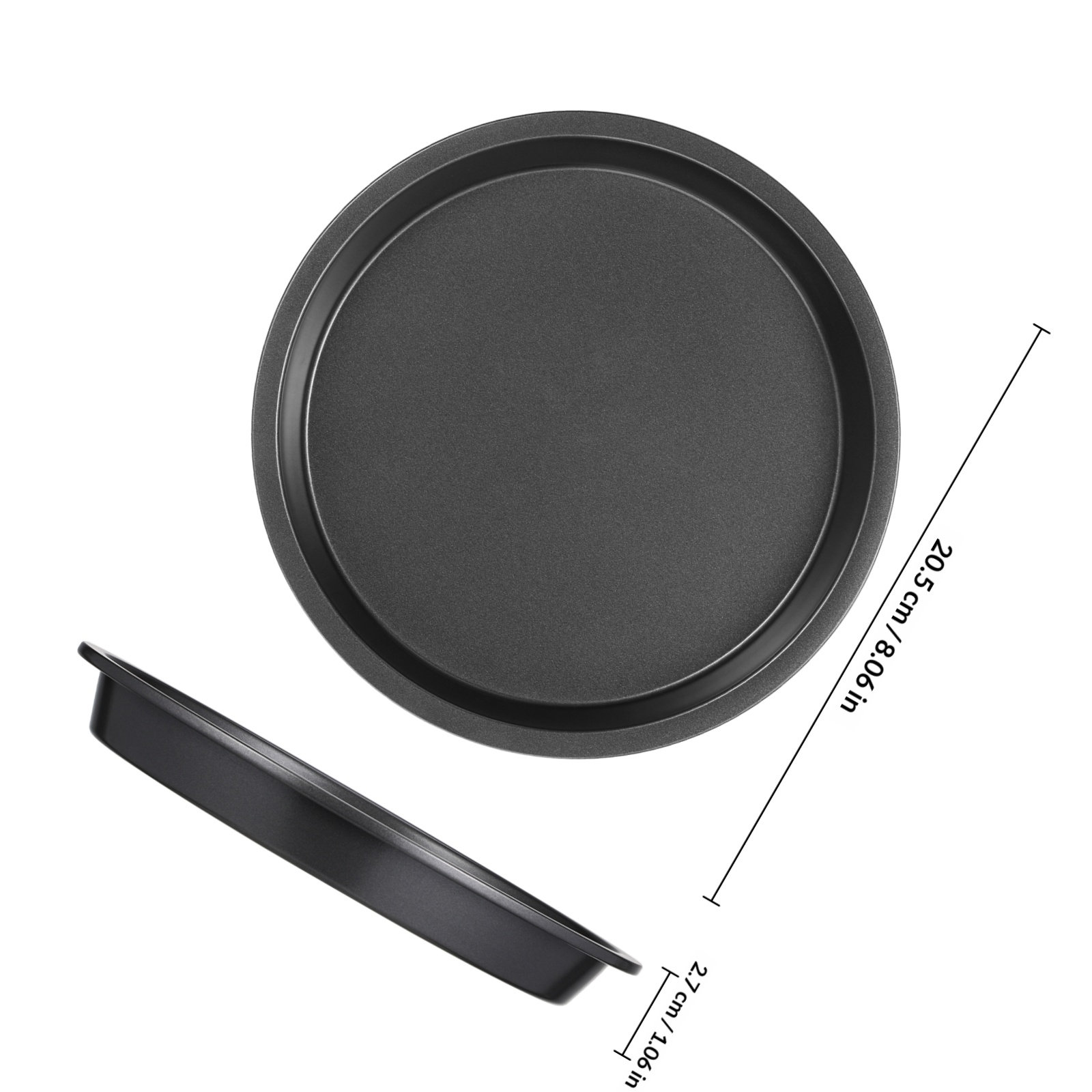 Round Carbon Steel Pizza Pan N - Kitchen Baking Pan recension och pris