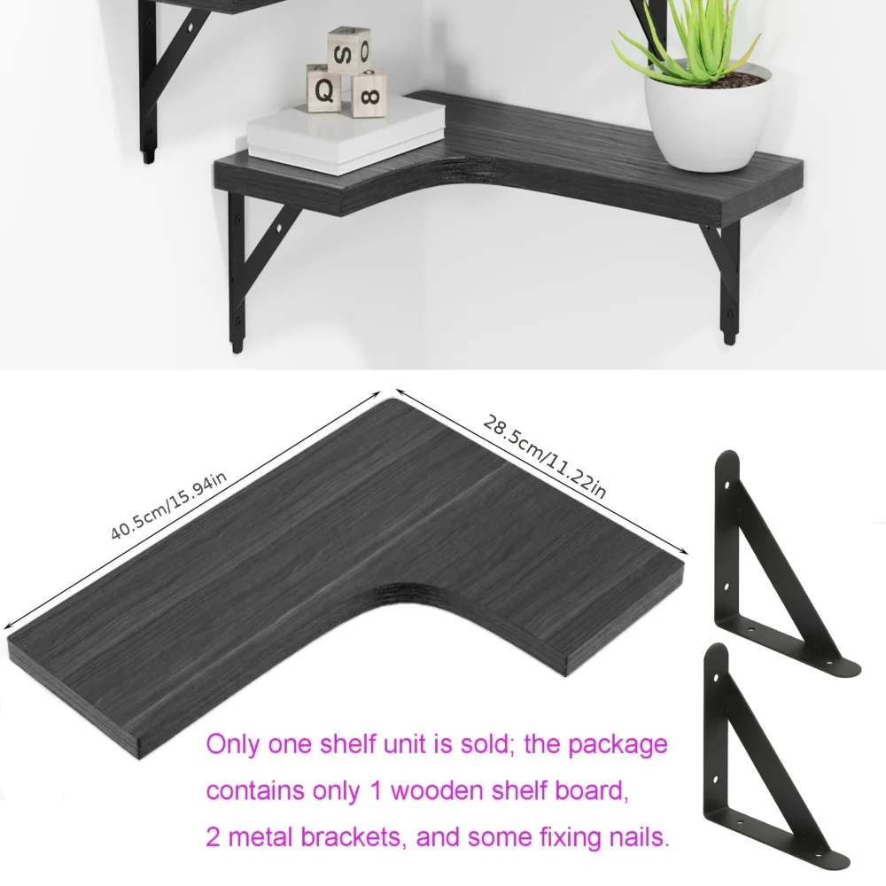 Natural Wood Grain Floating Sh - Kitchen Queen recension och pris