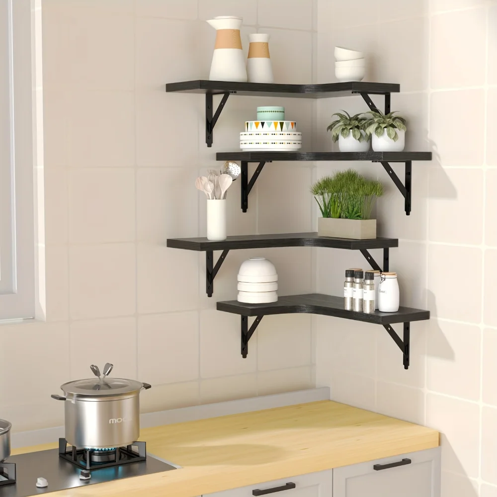 Natural Wood Grain Floating Sh - Kitchen Queen recension och pris