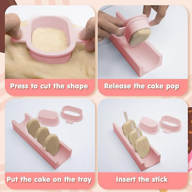 Cake Pop Mold Set with Tray No - Kitchen Baking Tray Set recension och pris