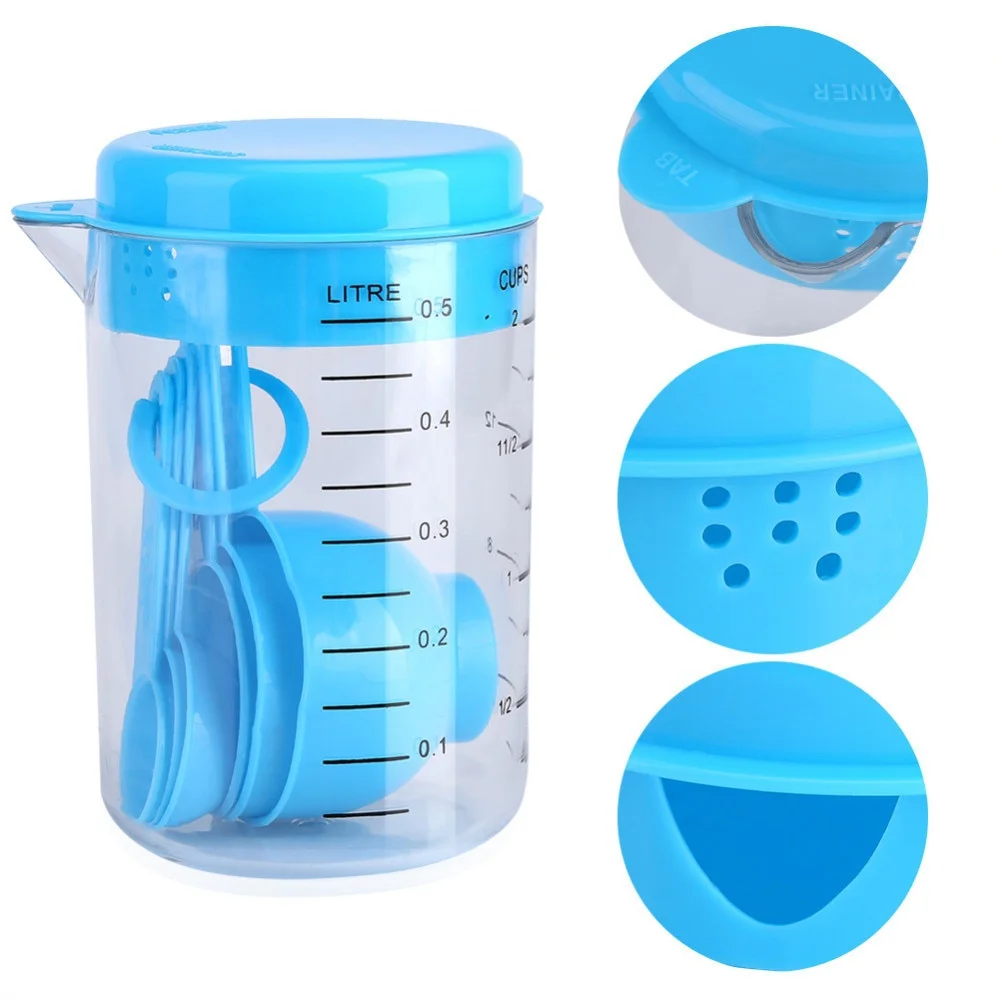 7 Pieces / Set Plastic Measuri - Kitchen Baking Tray Set recension och pris