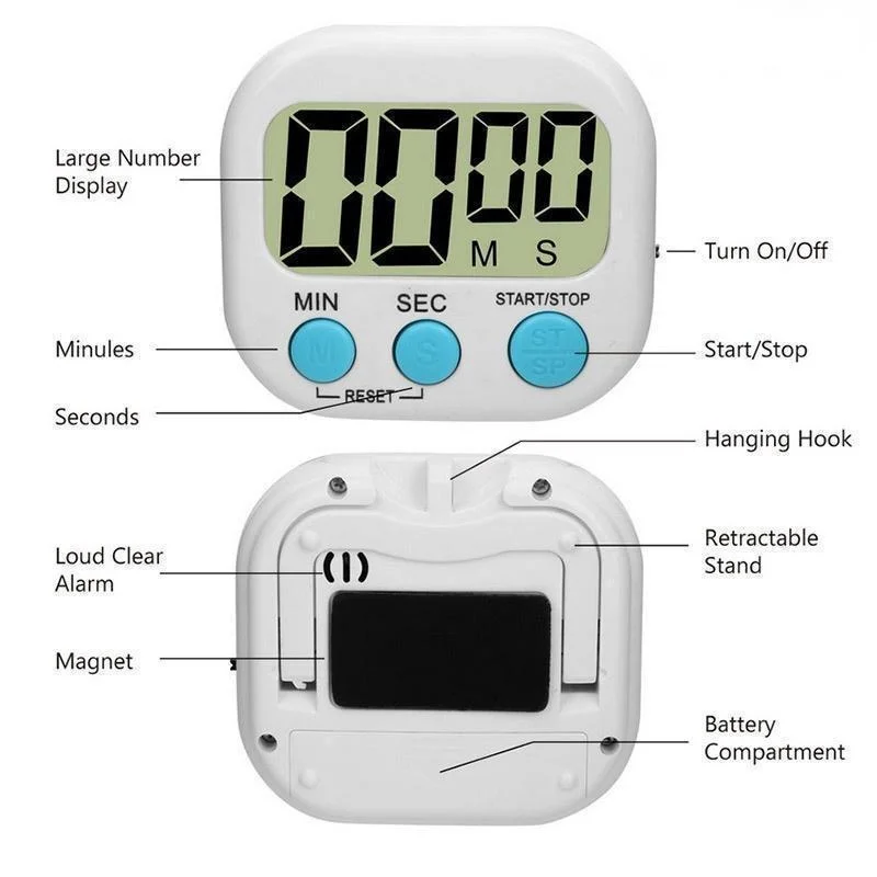 Mini Digital Kitchen Timer Big - Kitchen Baking Game recension och pris
