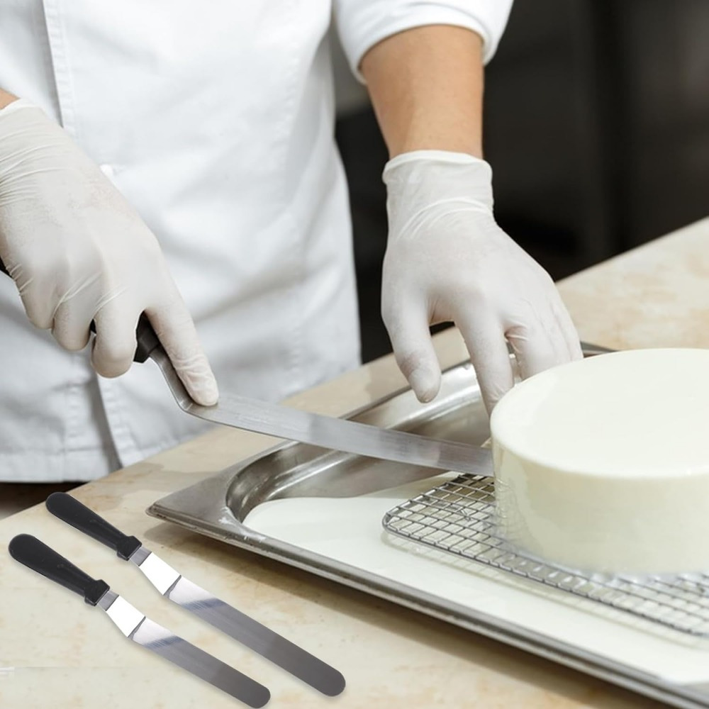 Icing Spatula Angled Stainless - Offset Spatula Set recension och pris