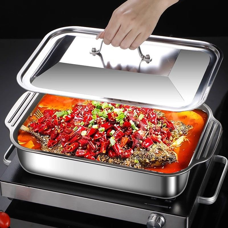 Stainless Steel Deep Baking Pa - Kitchen Baking Ware recension och pris