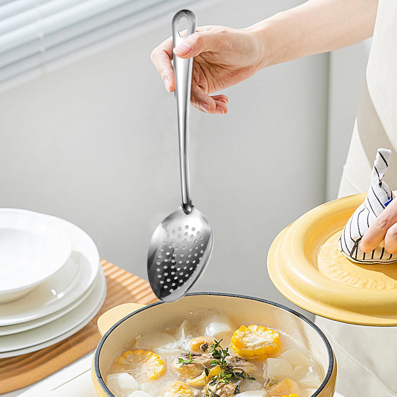 New Metal Slotted Spoon Stainl - Offset Spatula Set recension och pris