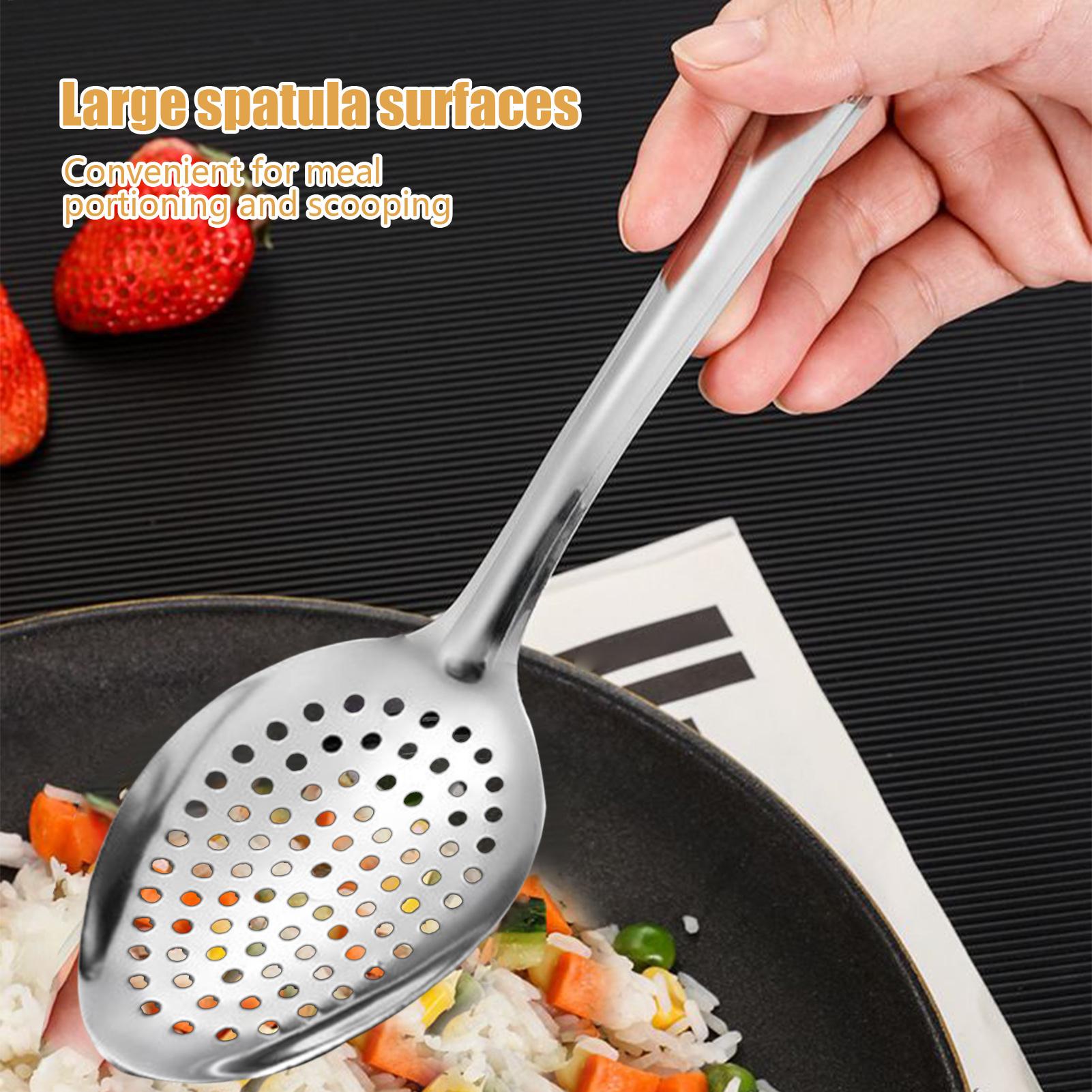 New Metal Slotted Spoon Stainl - Offset Spatula Set recension och pris