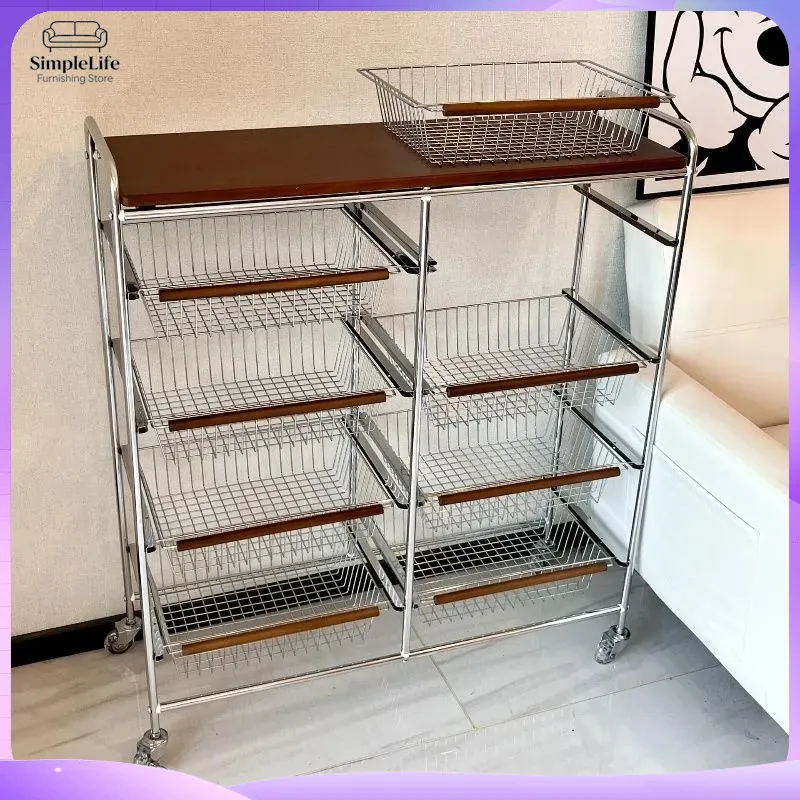 Retro Kitchen Cart with Wheels - Kitchen Baking Cart recension och pris
