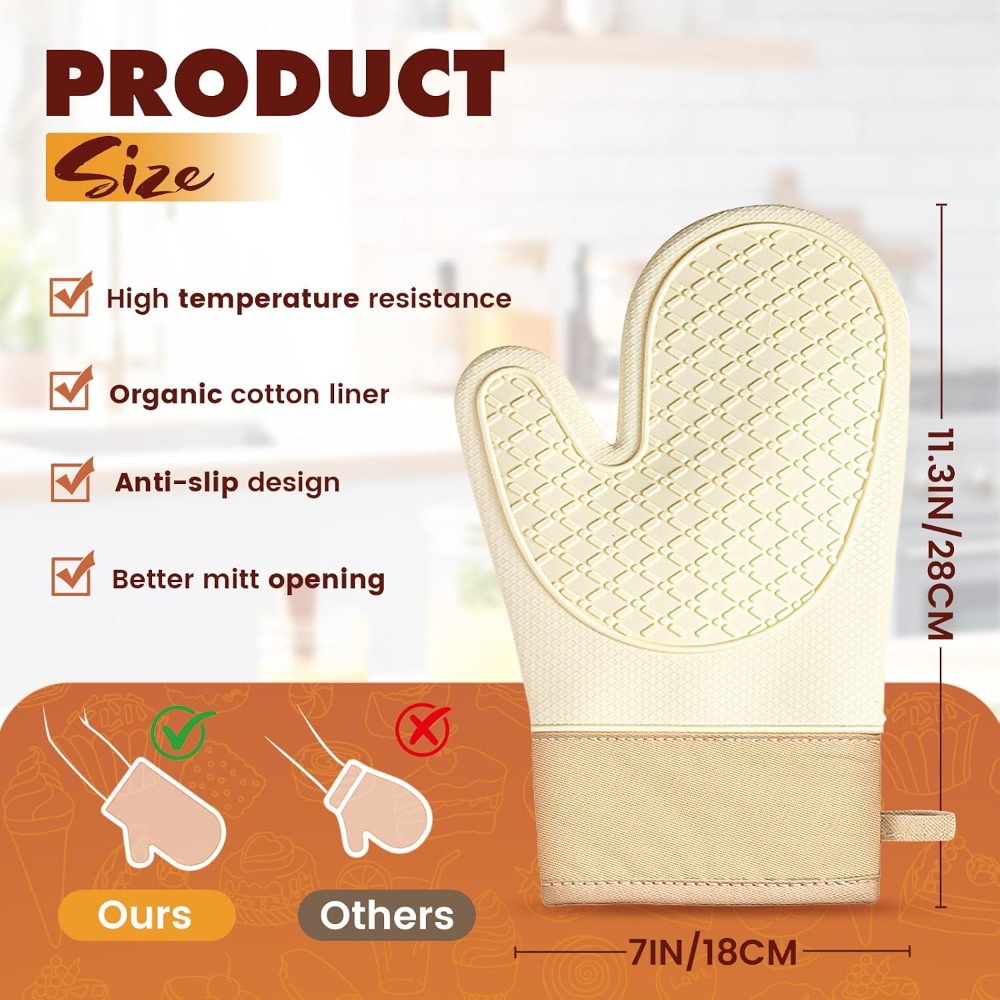 Silicone Heat Resistant Oven M - Kitchen Baking Tray Set recension och pris