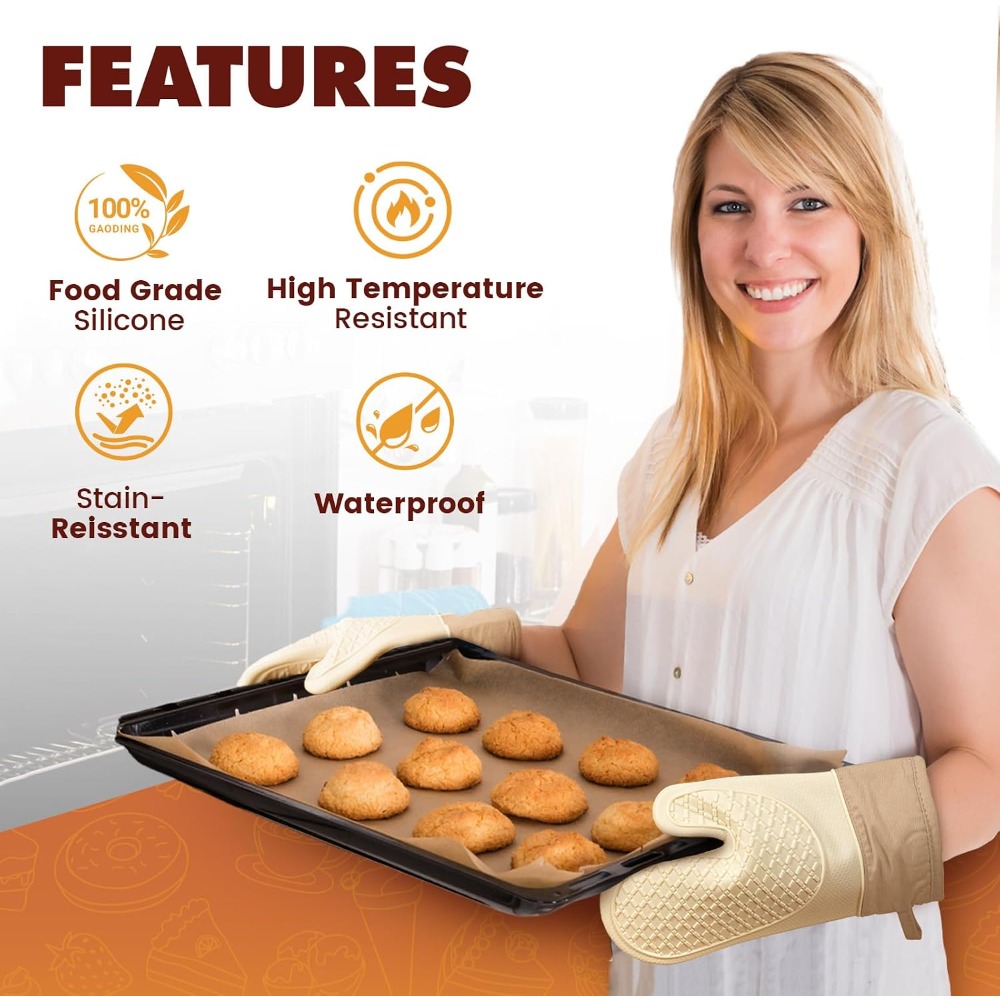 Silicone Heat Resistant Oven M - Kitchen Baking Tray Set recension och pris