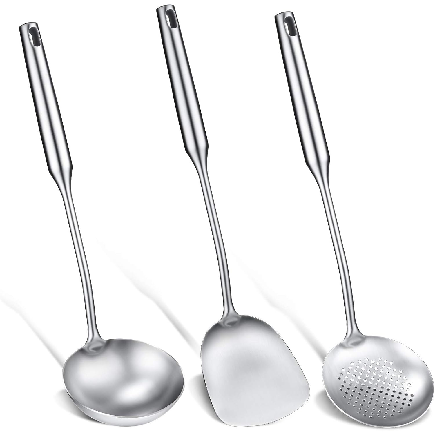 Wok Spatula, Ladle and Large S - Offset Spatula Set recension och pris