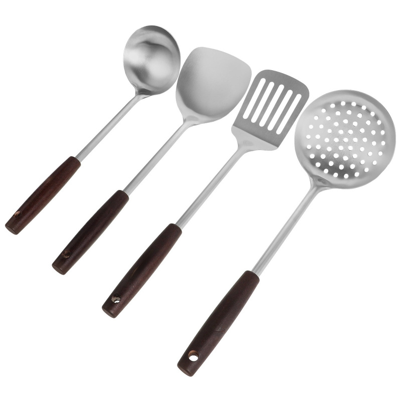Stainless Steel Wooden Handled - Offset Spatula Set recension och pris
