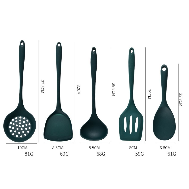 5Pcs Food Grade Silicone Kitch - Offset Spatula Set recension och pris