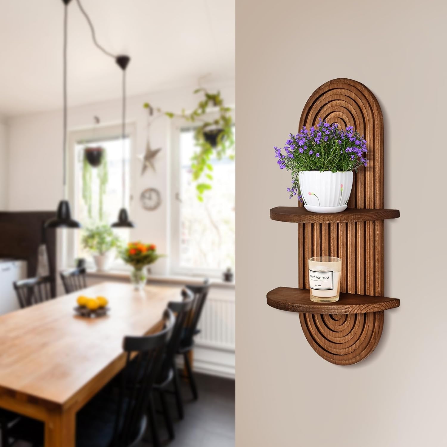 Wood Floating Shelves, Multi-f - Kitchen Queen recension och pris