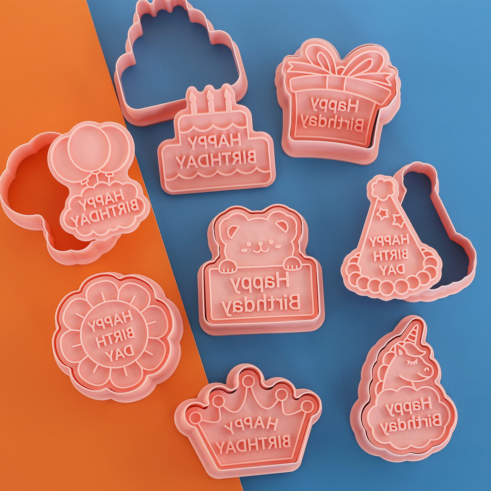 8pcs Happy Birthday Cookie Cut - Kitchen Baking Cookies recension och pris
