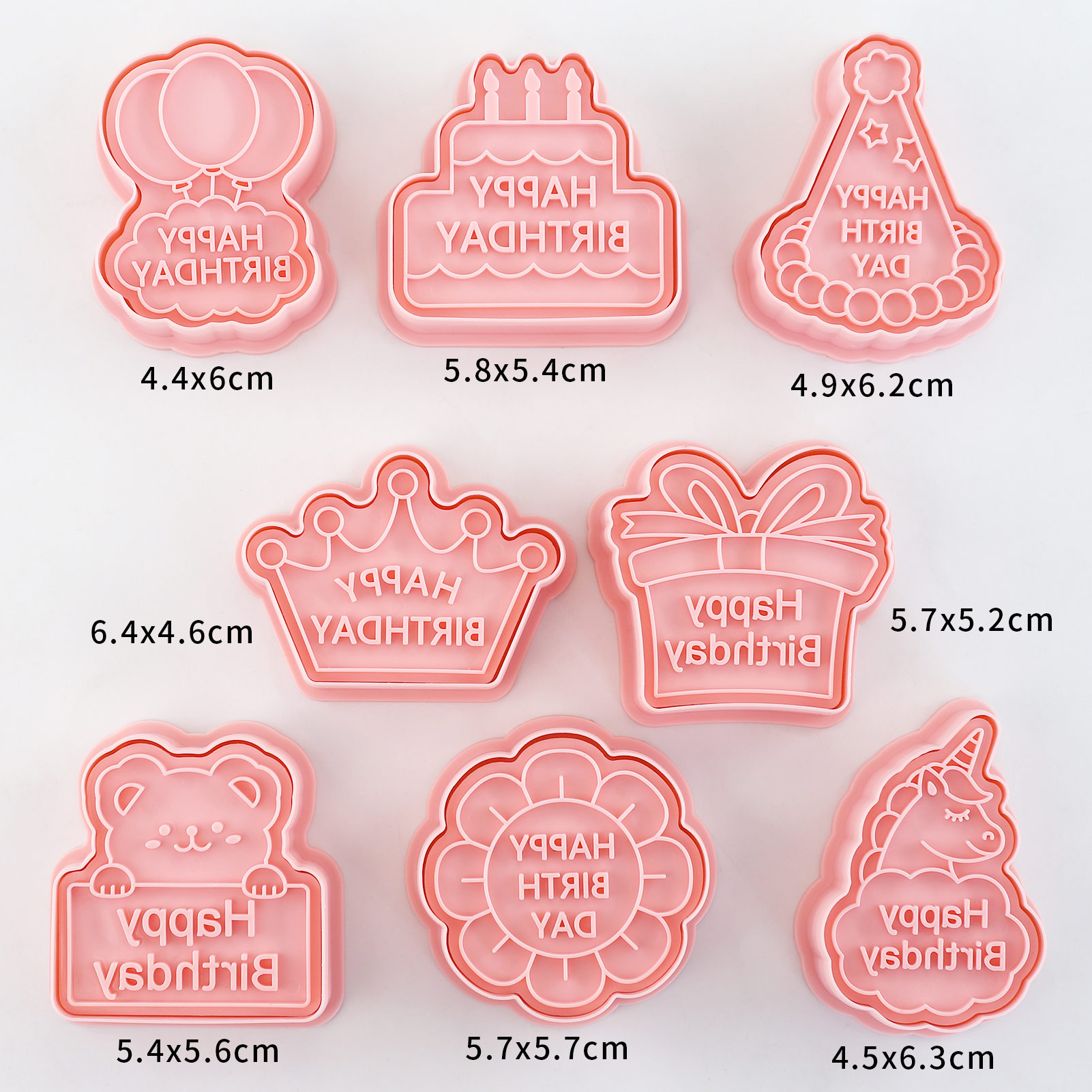 8pcs Happy Birthday Cookie Cut - Kitchen Baking Cookies recension och pris