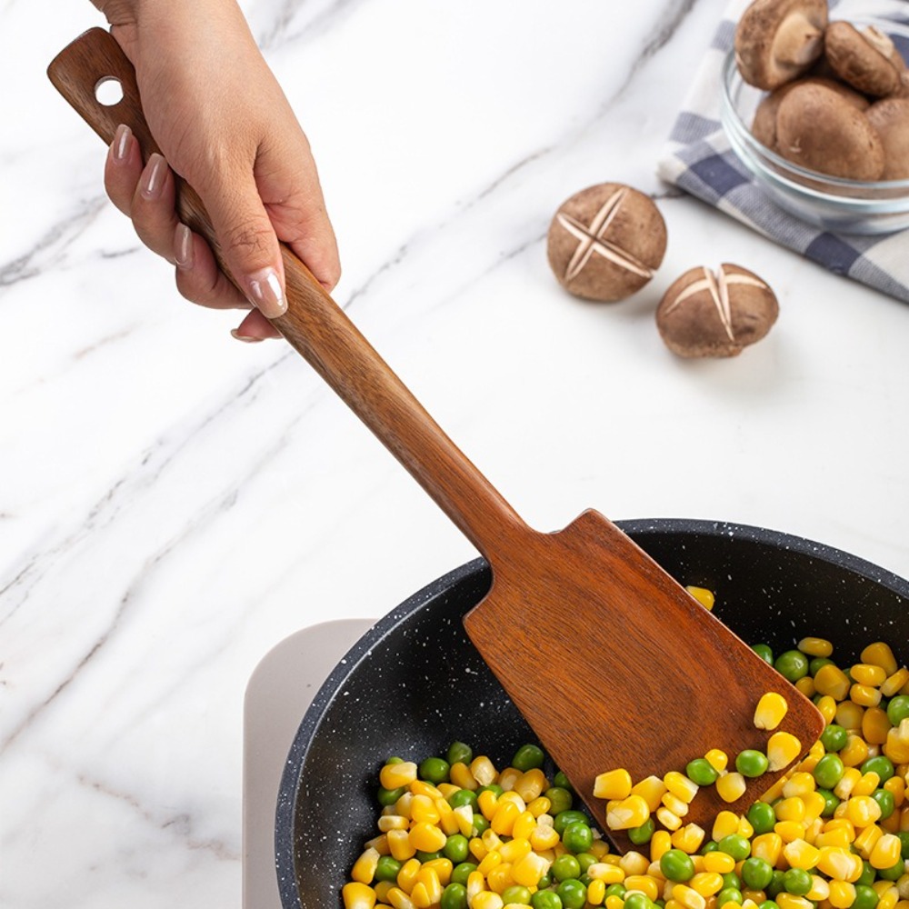 34cm Solid Wood Cooking Spatul - Offset Spatula Set recension och pris