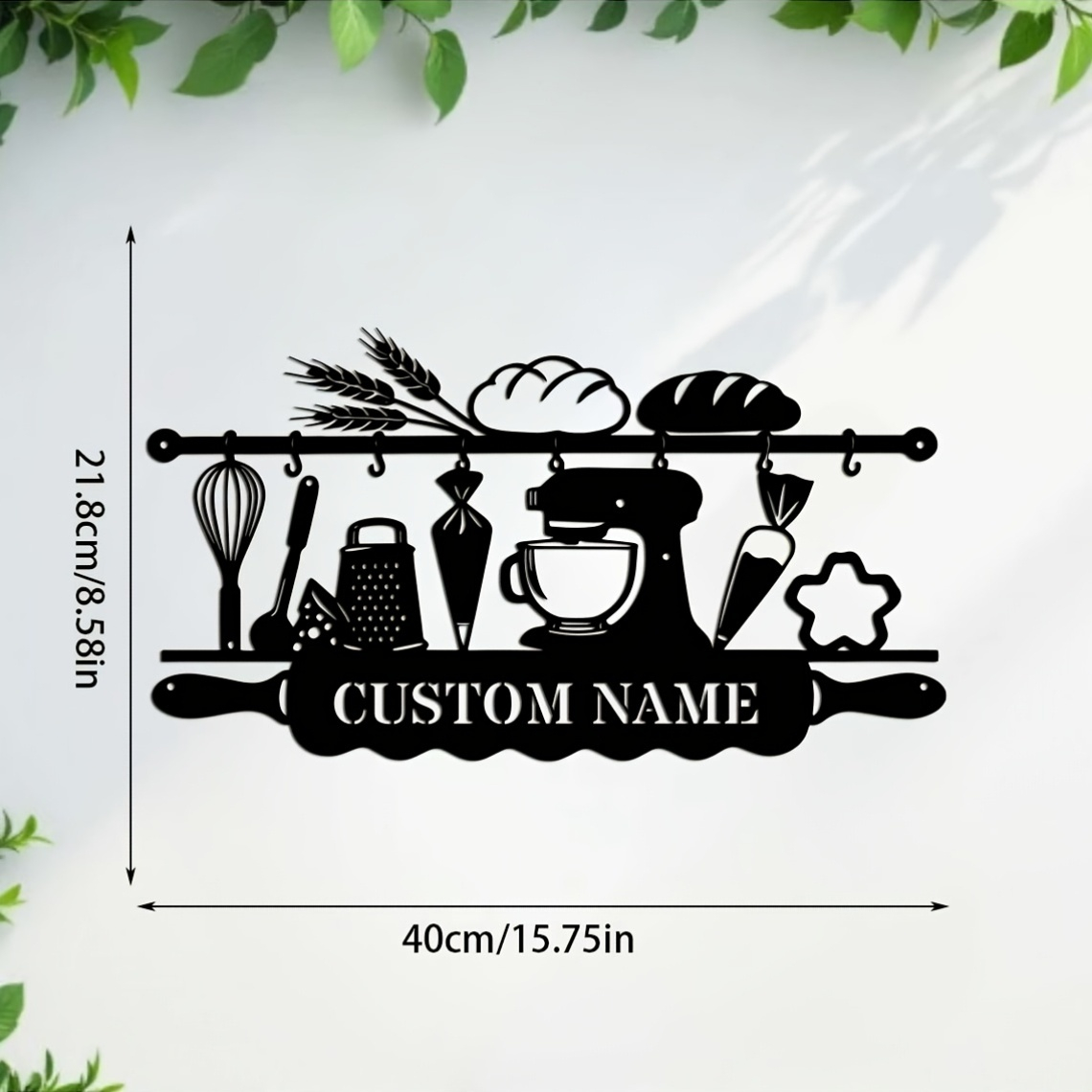 Personalized Kitchen Iron Wall - Kitchen For Baking recension och pris