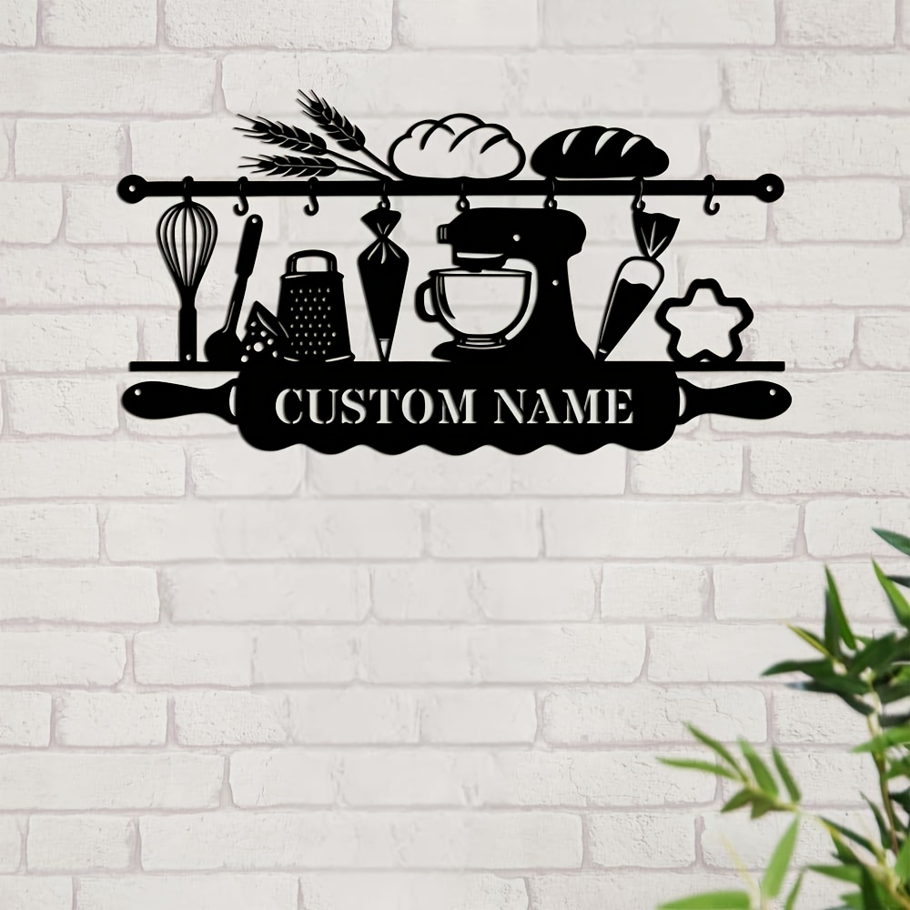 Personalized Kitchen Iron Wall - Kitchen For Baking recension och pris