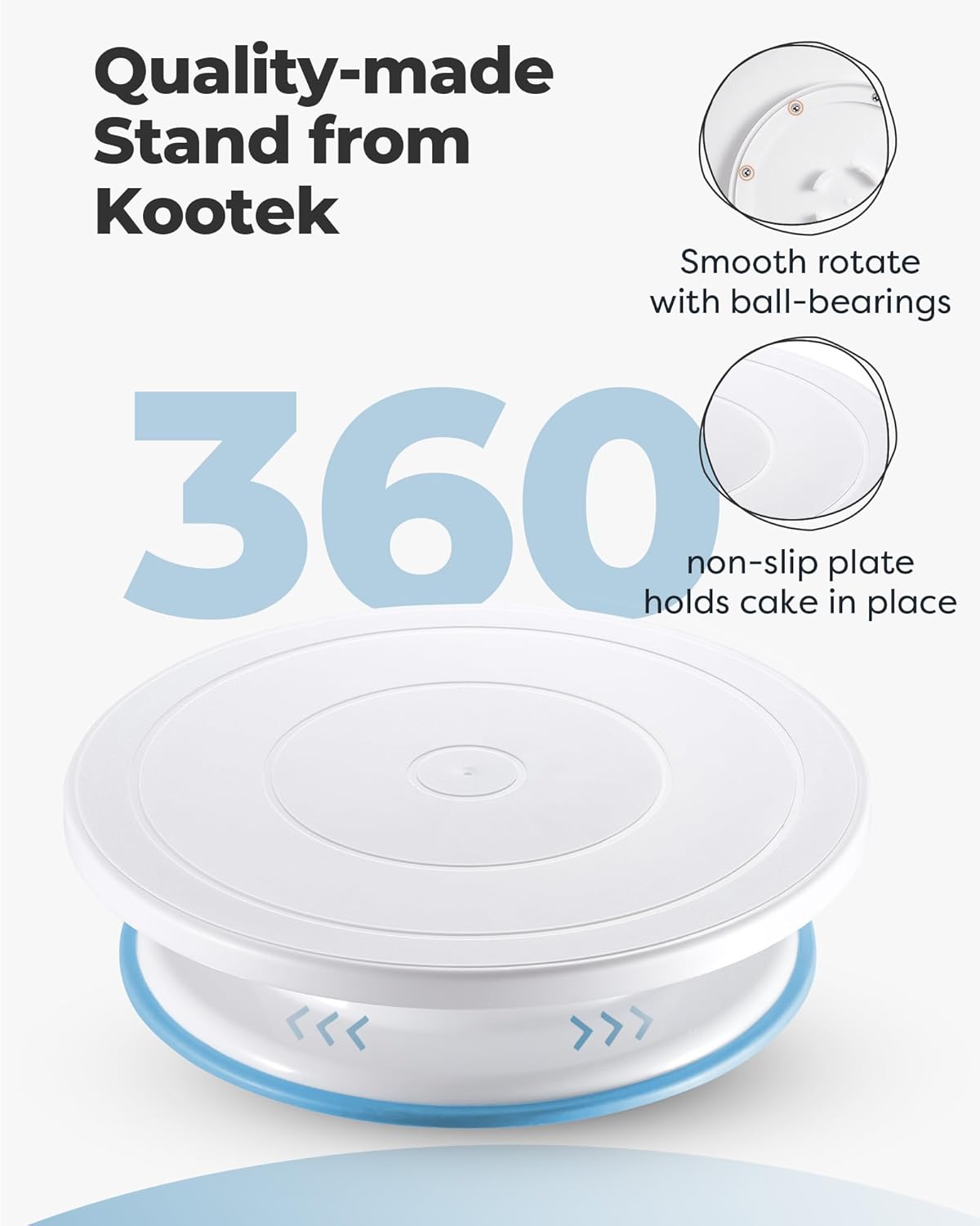 Cake Turntable Leveler Rotatin - Offset Spatula Set recension och pris