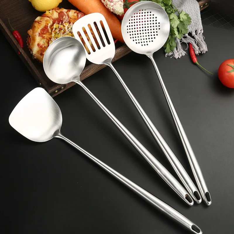 Food Grade Stainless Steel Wok - Offset Spatula Set recension och pris