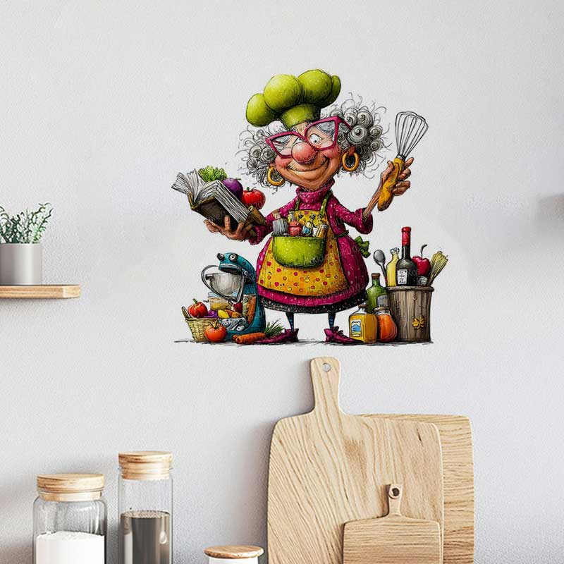 Funny Cooking Ladies Decal Sti - Kitchen Queen recension och pris