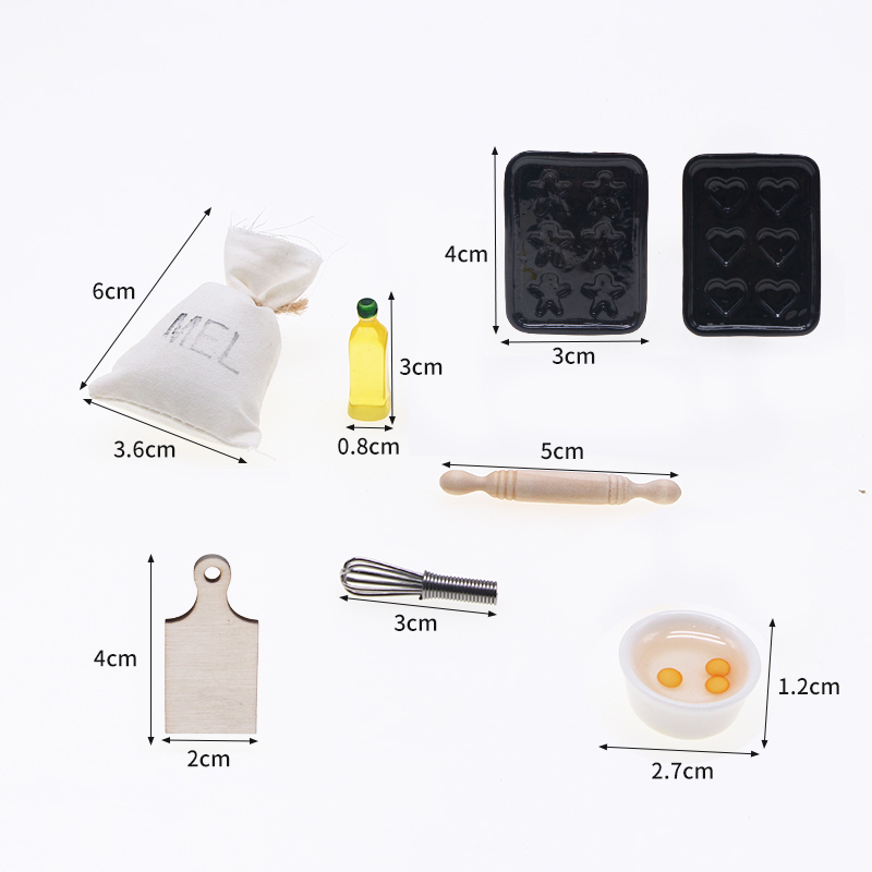 8pcs Dollhouse Cooking Ware Ki - Kitchen Baking Ware recension och pris