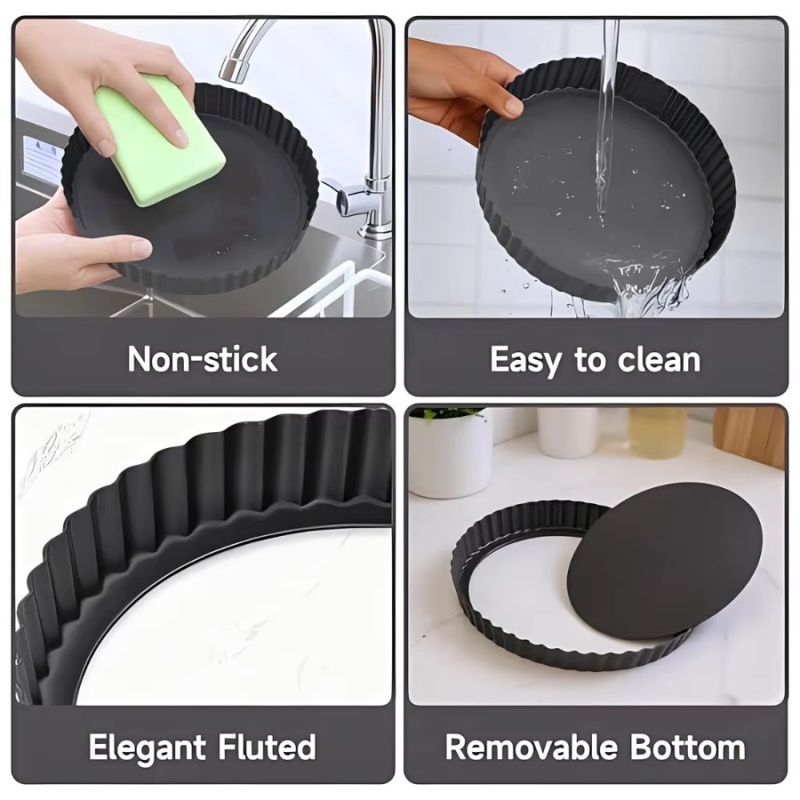 1pc Removable Bottom Fluted Ta - Kitchen Appliances For Baking recension och pris